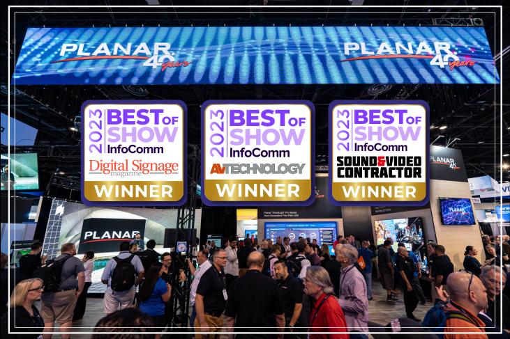 尊龙集团官网PLANAR三款产品同时斩获InfoComm最佳展示奖